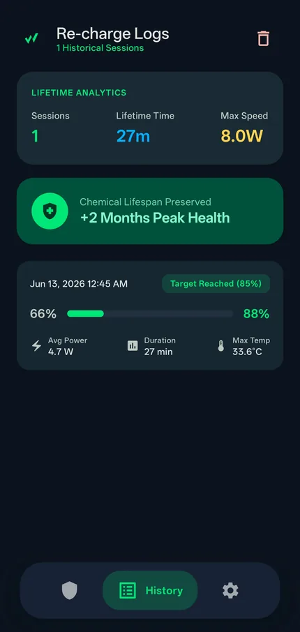 ChargeGuard dark mode screenshot 3