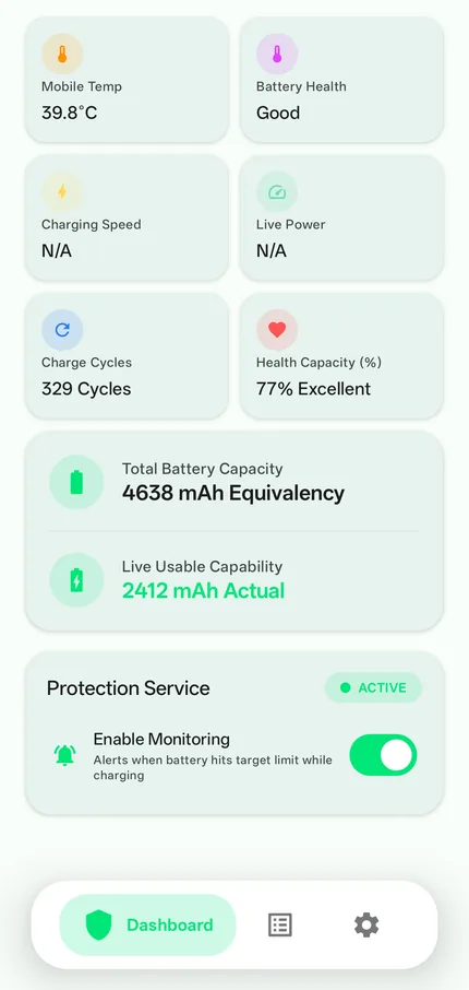 ChargeGuard light mode screenshot 3